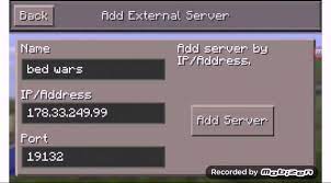 Ip address and port of premium servers. Minecraft Pe 11 1 Bed Wars Buildbattle Vb Server Youtube