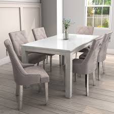 Pictures gallery of 40 clever what size round table seats 6. Jewel White High Gloss 160cm Dining Table Seats 6 Furniture123