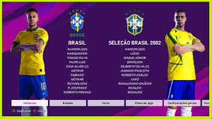 Jogadores da seleção estão insatisfeitos com a copa américa e cobram cbf. Selecao Brasileira 2019 X Selecao Brasileira 2002 Quem Ganha Esse Duelo Pes 2020 Patch Jbpes Youtube