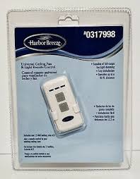 Harbor Breeze Universal Ceiling Fan Light Remote Control 0317998 Model Rci 107l Ebay Ceiling Fan With Light Fan Light Remote Control