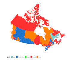 So far the canadian election maps that i have seen haven't been very informative. Readme