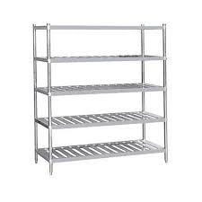 2 x mesh trays, 1 x solid tray, 1 x bench top Stainless Steel Kitchen Rack For Hotel Restaurant Rs 400 Piece Id 14121750097