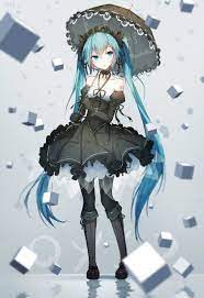 Anime Picture 618x900 With Vocaloid Hatsune Miku Bai Yemeng Single Tall Image Looking At Viewer Fringe Hatsune Miku Hatsune Vocaloid
