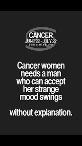 In astrology, cancer is the fourth sign of the 12 signs of the zodiac, which begins its cycle at. Needs A Woman Who Can Accept This Thank Goodness I Have An Awesome Partner Cancer Quotes Zodiac Cancer Zodiac Facts Cancer Horoscope