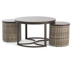Broyhill Capilano Nested Coffee End Table All Weather Wicker Set Big Lots In 2020 End Tables Metal Nesting Tables Drum Side Table