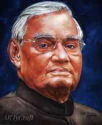 A tribute to the former Prime Minister of India Atal Bihari Vajpayee jee.  My oil pastel painting.. Hope you all like it....