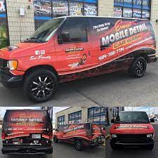 Mobile Detailing Van We Did On Its Way To Atlanta Fullwrap Wheels Tint Hod_gfx Houseofdubs Wraps Mobiledetailing Theh Mobile Car Wash Car Detailing Van