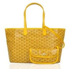 Goyard Coated Canvas St Louis Tote Bag Yellow Gm Goyard Bag Louis Bag Goyard Tote