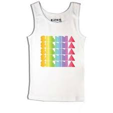 Personalised Rainbow Gradient Girl Singlet Hardtofind Singlets Rainbow Girl