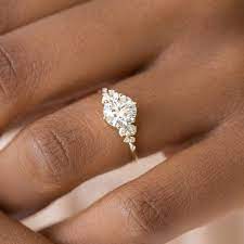 Diamond Snowdrift Ring Unique Engagement Rings Engagement Rings Sapphire Rose Engagement Ring