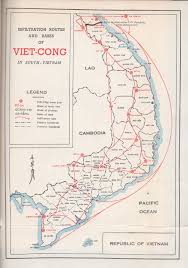 Map Of Guerrilla Routes From North Vietnam To The South The Famous Ho Chi Minh Trail Vietnam War Vietnam Vietnam History