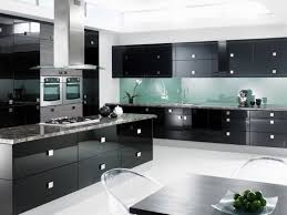Fall In Love With Black And White Glossy Kitchen Designs Modern Kitchen Design Interior Design Kitchen Modern Black Kitchen