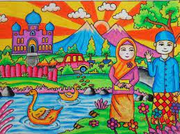 Untuk membawakannya kalian harus benar benar berlatih. 16 Ide Gambar Bercerita Gambar Lukisan Buku Mewarnai