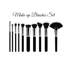 Makeup Brushes Set Svg Cosmetic Brush Beauty Salon Logo Etsy In 2021 Makeup Brush Set It Cosmetics Brushes Beauty Salon Logo