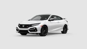 While it shares its basic underpinnings with the regular civic, it has a stiffer sus. Honda Civic Si Coupe Smart Honda