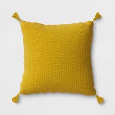 Free shipping on orders over $35. Woven Tasseled Outdoor Throw Pillow Yellow Opalhouse Target
