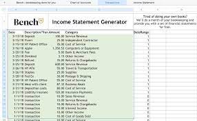 Basically, an accounting spreadsheet is a record that shows accounting data in a set of rows and columns. Excel Accounting And Bookkeeping Template Included Bench Accounting