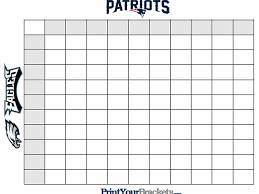 Super Bowl Squares Template How To Play Online And More