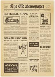 This newspaper template google docs is very simple. 30 Old Vintage Newspaper Templates Free Word Pdf Template Republic