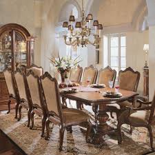Universal Furniture Villa Cortina Double Pedestal Rectangular Dining Set Formal Dining Room Table Large Dining Room Table French Country Dining Room
