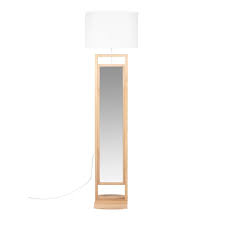 Lampadaire Miroir Psyche En Chene Abat Jour Blanc En 2020 Abat Jour Blanc Psyche Miroir Abat Jour