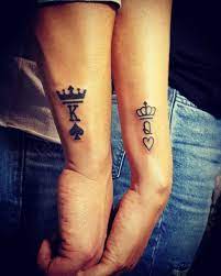 30 King And Queen Tattoos Couple Tattoos Tattoo Lettering Tattoos