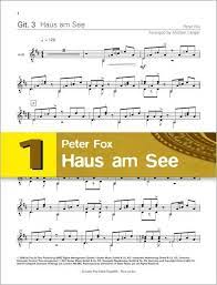 Auch auf der kleinen aber feinen bühne des hauses am see können sie regelmäßig etwas erleben. Haus Am See Von Peter Fox Noten Fur Gitarre Einzelstimme Dux841 3