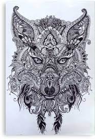 Portail des communes de france : Fox Symbolisme Detient La Magie De La Chance Pure Et Apporte Des Energies De Mefait Et D 39 Opportunite En 2020 Loup Mandala Tatouages Noirs Et Gris Mandala Dessin