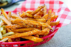 With their crispy texture, sweet and salty flavor, i can understand for us that food would be sweet potatoes! Crispy Sweet Potato Fries Baked Fried Options Dinner Then Dessert