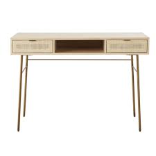 Bureau 2 Tiroirs Cannage En Rotin Maisons Du Monde Bureau Maison Du Monde Maison Du Monde Cannage