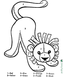 A fairly simple color by number that's so fun to do. Color By Number Worksheets