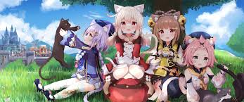 Qiqi doubles as a healer and dps since her healing abilities scale off of atk. Anime Girls Genshin Impact Diona Genshin Impact Klee Genshin Impact Qiqi Genshin Impact Wallpaper Resolution 2580x1080 Id 1219398 Wallha Com