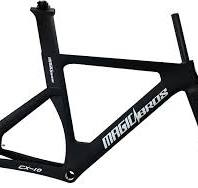 Telaio per Biciclette a Scatto Fisso con Telaio da Pista in Carbonio con Forcella e Reggisella 49/51/54/57cm Telaio per Biciclette da Strada 700C ...
