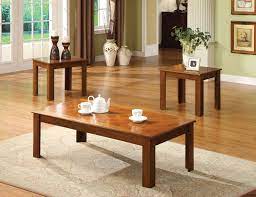 You can choose tables that match your current style, or opt for a contrasting design and color to highlight the beauty and uniqueness of the piece. Town Square Oak Coffee Table 2 End Tables Cm4168oak 3pk Furniture Of America Coffee Tables Comfyco Furniture