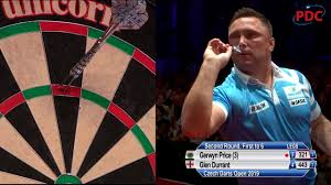 2020 pdc world darts championship. Nine Darter Gerwyn Price S Perfect Leg Against Glen Durrant At The Czech Darts Open Youtube