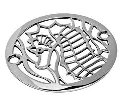Designer Drains 3 25 Polished Chrome Oceanus Sea Horse Round Decorative Shower Drain Cover Grate Amazon Com Shower Drain Covers Shower Drain Seahorse