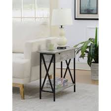 Tucson Electric Flip Top Table Faux Birch White Johar Furniture In 2020 End Tables Johar Furniture End Tables With Storage