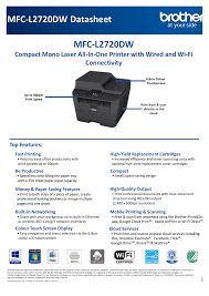 Add to compare added to compare. Mfc L2720dw Mfc L2720dw Datasheet Manualzz