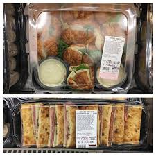 Costco garlic pepper wings grilled using vortex : Costco Croissant Sandwich Platter