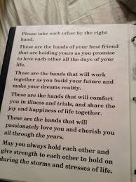 When We Say I Do Wedding Vows Wedding Readings Wedding Script