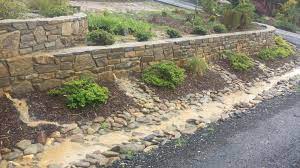 Drainage Terraced Landscaping Retaining Walls Stone Rock Gravel Driveway Driveway Landscaping Drainage Solutions Landscaping Retaining Walls