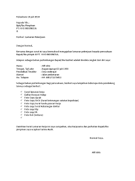 Surat lamaran pekerjaan kepada yth. Contoh Surat Lamaran Kerja Docx