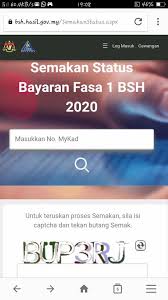 Semakan status rayuan boleh dibuat secara online melalui laman bsh hasil dengan mudah. Anda Dah Boleh Semak Status Bayaran Viral Muafakat Johor Facebook