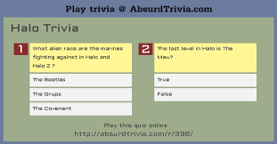 Julian chokkattu/digital trendssometimes, you just can't help but know the answer to a really obscure question — th. Halo Trivia