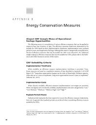 Appendix B - Energy Conservation Measures | Revolving Funds for  Sustainability Projects at Airports | The National Academies Press
