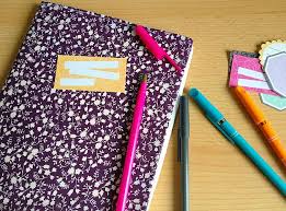 Protege Cahier En Tissu Pop Couture Protege Cahier Tuto Couture Facile