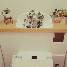 バス トイレ タンクレス風 ダイソー プラダンのインテリア実例 2016 09 30 23 31 43 roomclip ルームクリップ リメイクシート セリア プラダン インテリア 実例