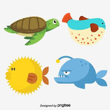 peixes dos desenhos animados animais do fundo do mar material de imagem vetor e png desenhos animados desenhos animais marinhos