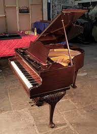 Bechstein Baby Grand Piano For Sale With A Polished Mahogany Case And Cabriole Legs Besbrode Pianos Leeds Is A Specialist Piano Dealer Trader And Wholesaler Based In Yorkshire England Uk