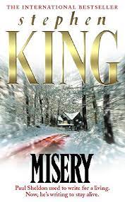 (horror ) paul sheldon, a writer of historical romances, is in a car accident; Misery King Stephen Amazon De Bucher